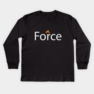 Force artistic creative design Kids Long Sleeve T-Shirt